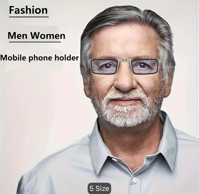 Portable Foldable Anti-Blue Light Reading Glasses for Men & Women-نظارات قراءة قابلة للطي ومضادة للضوء الأزرق للرجال والنساء