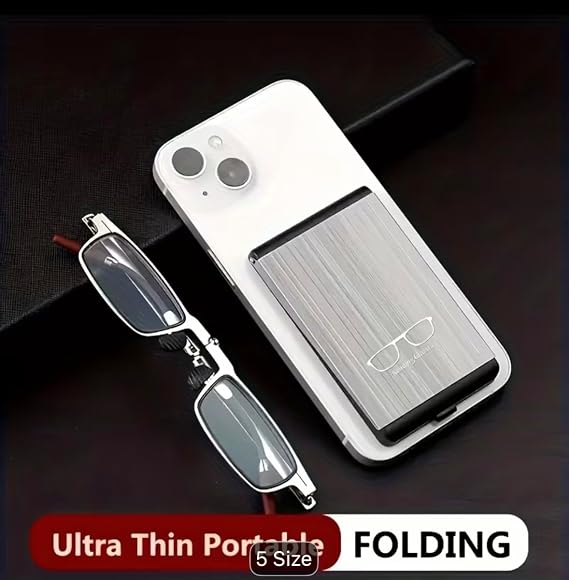 Portable Foldable Anti-Blue Light Reading Glasses for Men & Women-نظارات قراءة قابلة للطي ومضادة للضوء الأزرق للرجال والنساء