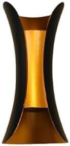Modern Luxury Black and Gold Up and Down Exterior Waterproof Lamp