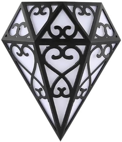 Modern Diamond Wall Light Sconce, Warm White LED, Indoor/Outdoor Decorative Lighting-مصباح حائط عصري بتصميم ماسي، إضاءة LED بلون أبيض دافئ، إضاءة ديكورية للاستخدام الداخلي والخارجي