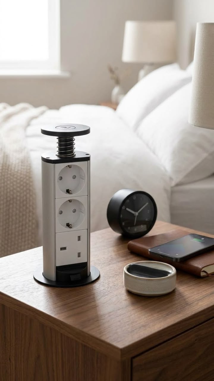 Smart Pop-Up Desk Power Outlet Column