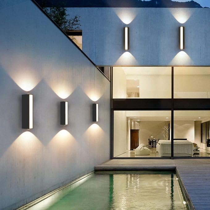 LED Wall Sconce, Up and Down Light, Plastic