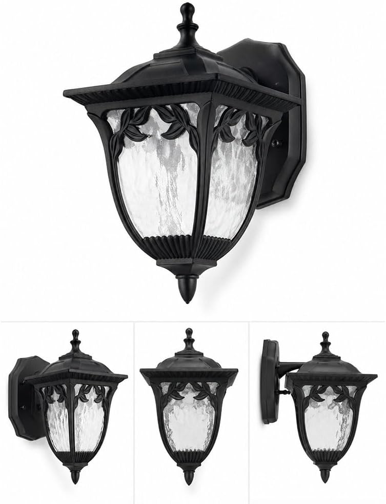 Black Outdoor Wall Lantern