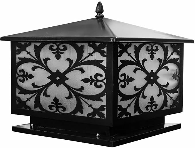 Traditional Matte Black Column Base Sconce