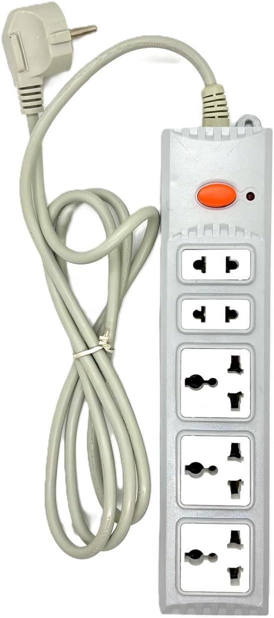 Universal 5-Outlet Power Strip with Switch