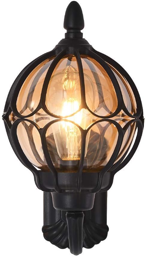 Vintage Black Outdoor Wall Lantern