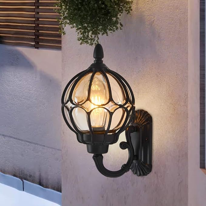 Vintage Black Outdoor Wall Lantern