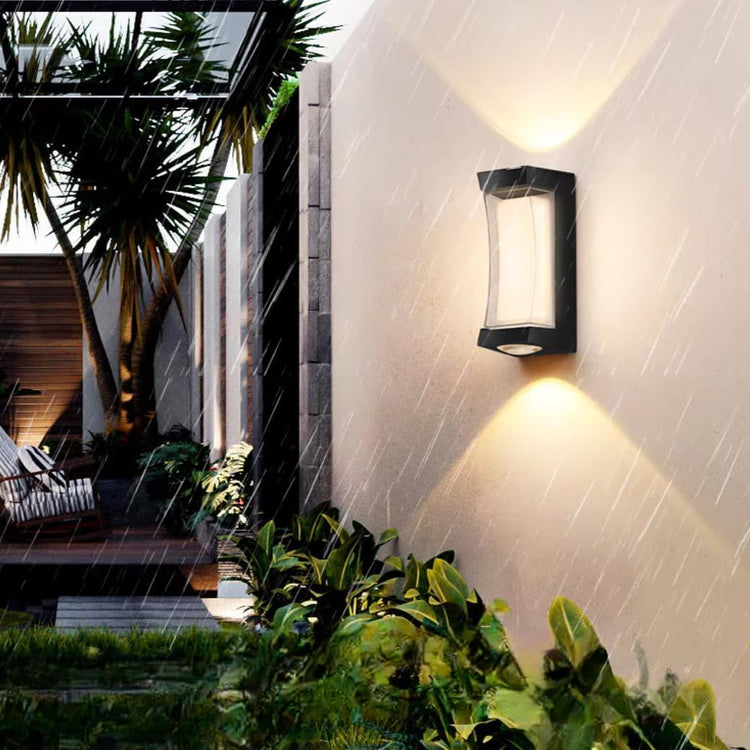 Outdoor LED Wall Light Up and Down Light, Black