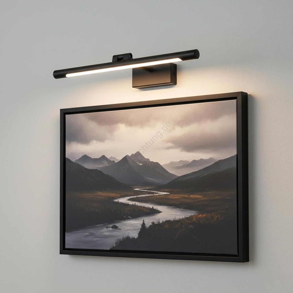 LED Picture Light, 60cm Adjustable Wall Mount, Modern Art Display Lighting-وحدة إضاءة LED للوحات، قابلة للتعديل وتُثبت على الحائط (60 سم)، إضاءة عصرية لعرض الأعمال الفنية