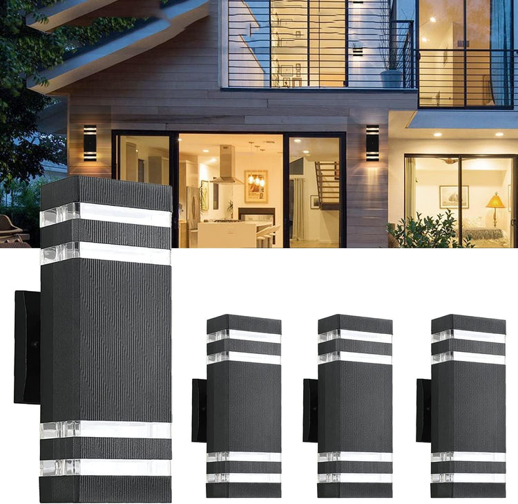 Modern Black LED Wall Light up & down