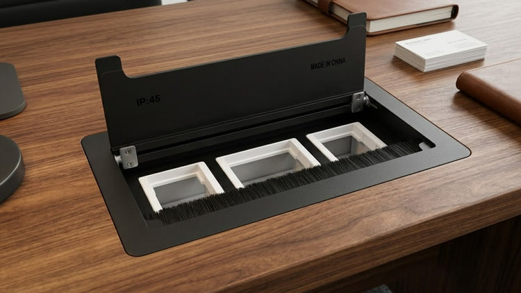 Modular Recessed Conference Table Power Box
