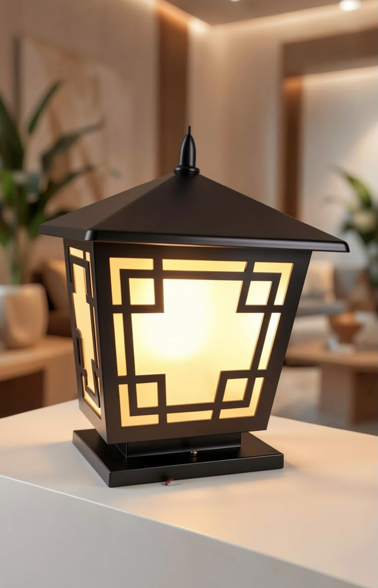 Traditional Japanese Pagoda Outdoor Pillar Light